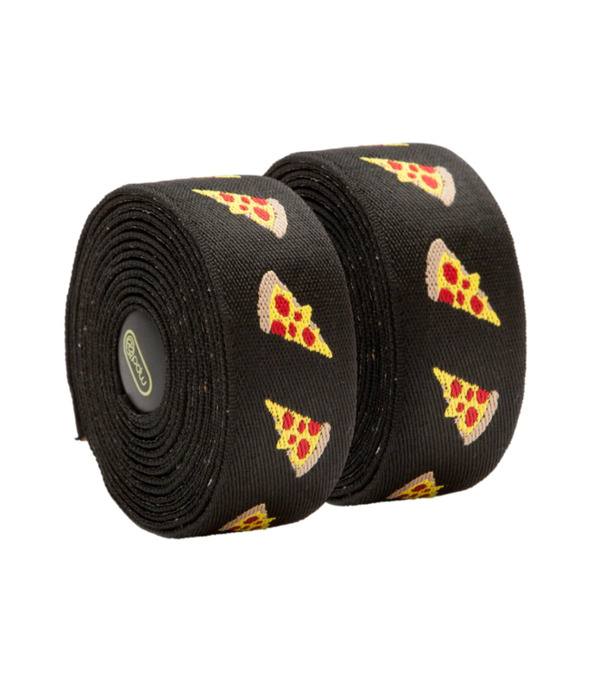 Silicone Pizza Black/Red Handlebar Tape