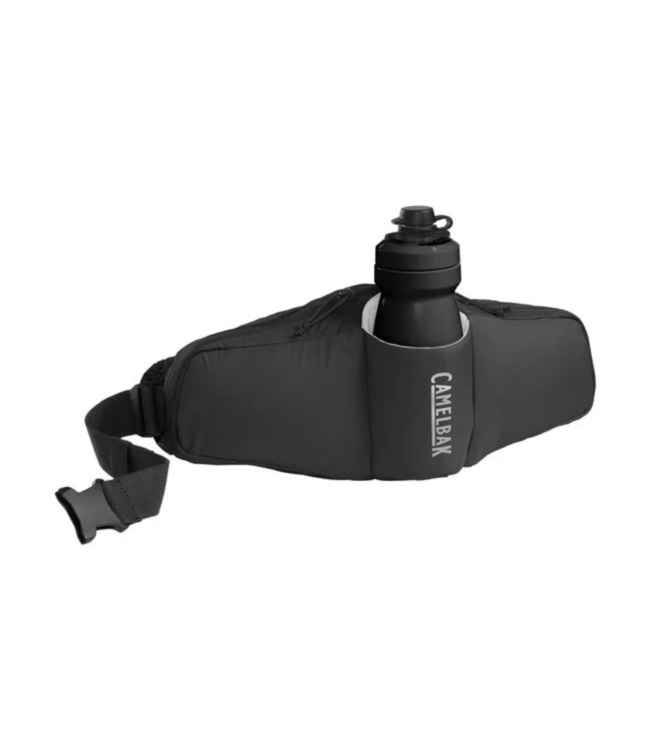 CAMELBAK Podium Flow 2 Waist Pack with 21oz Podium Dirt Series Bottle Black