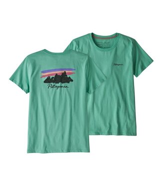 PATAGONIA Free Hand Fitz Roy Organic Crew T -Shirt Women's