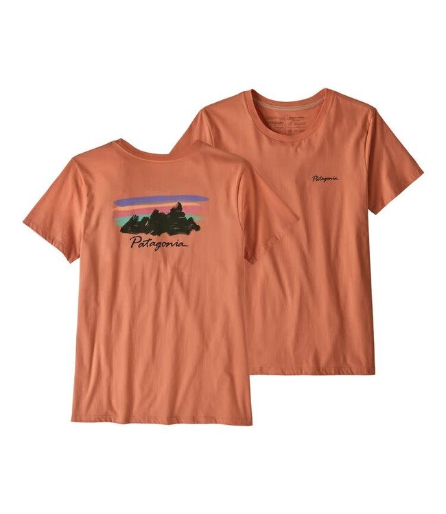 PATAGONIA Free Hand Fitz Roy Organic Crew T -Shirt Women's