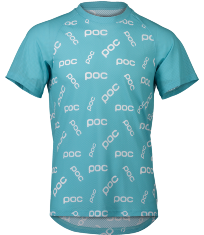 POC MTB Pure Tee Polka Poc Kalkopyrit Blue Medium