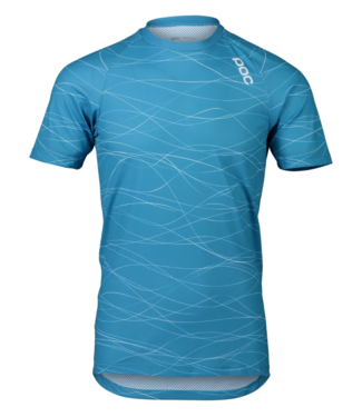 POC MTB Pure Tee Lines Basalt Blue Medium
