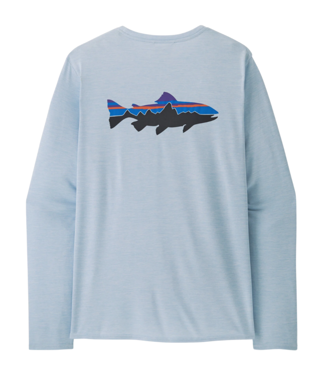 PATAGONIA M's L/S Cap Cool Daily Graphic Shirt - Waters