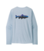 PATAGONIA M's L/S Cap Cool Daily Graphic Shirt - Waters Fitz Roy Tarpon: Thermal Blue X-Dye XL