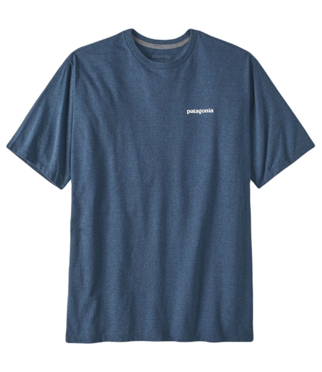 PATAGONIA M's L/S P-6 Logo Responsibili-Tee Utility Blue M