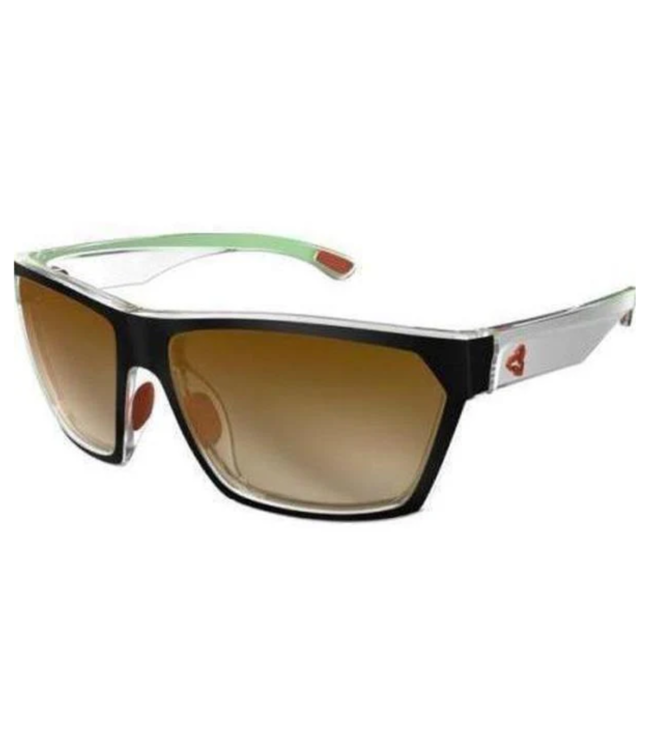 Ryders Eyewear LOOPS POLAR BLACK-GREEN-RED / BROWN LENS GRADIENT