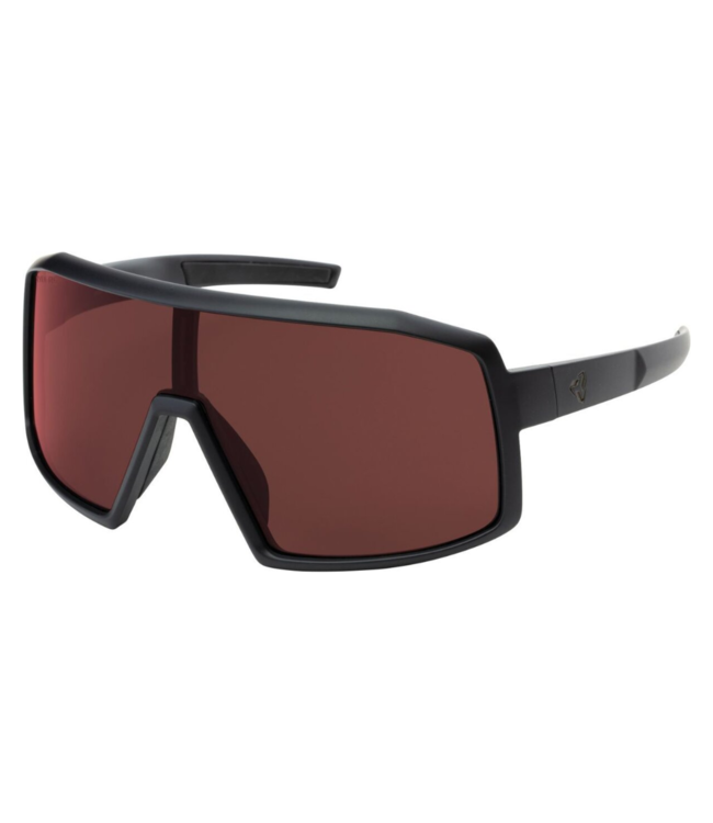 Ryders Eyewear Pangor Poly Black Goggle - Red Rose Lens