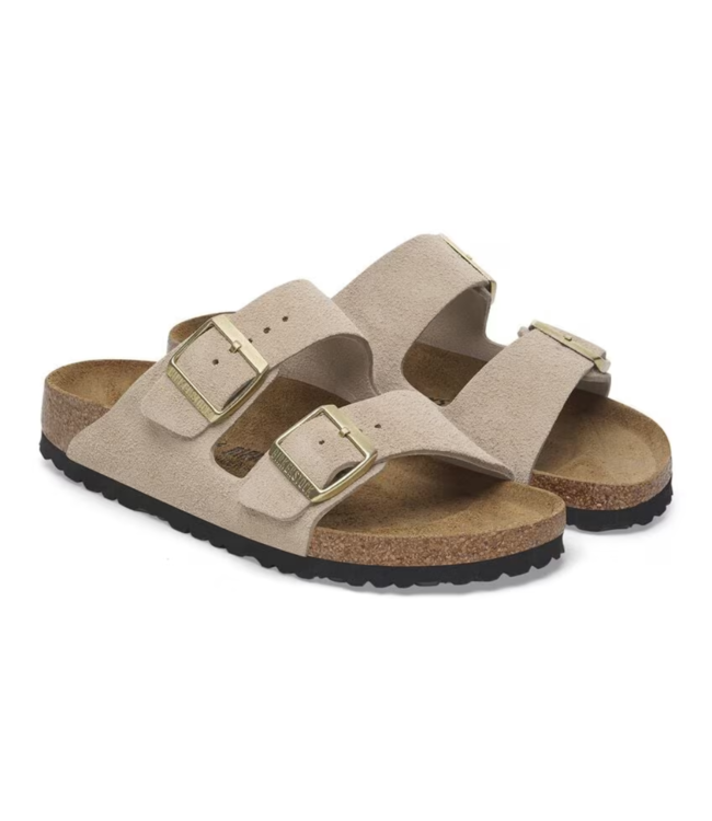 BIRKENSTOCK Arizona Suede Leather - Sandcastle Narrow 40