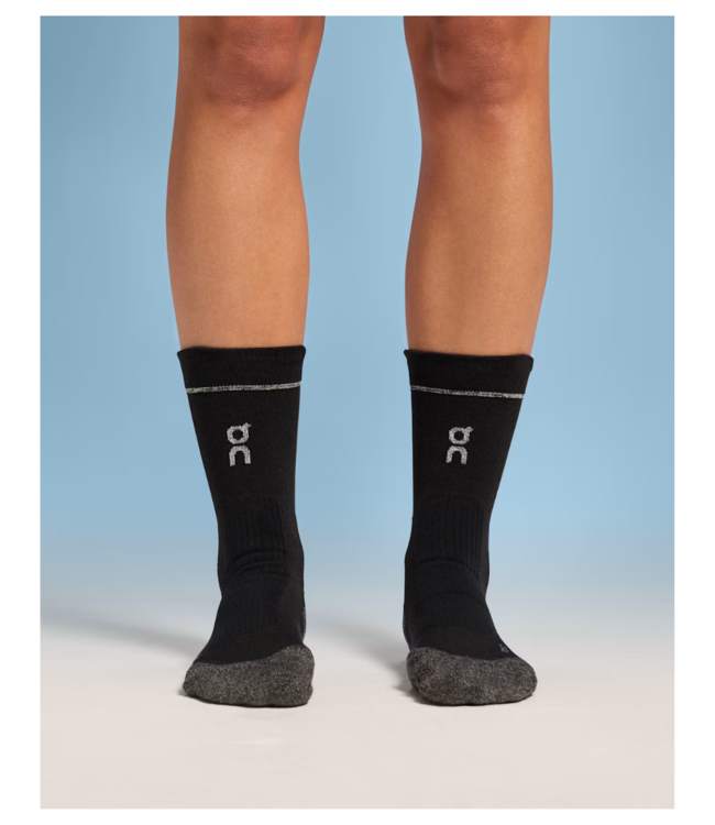 On Merino Ultra Sock Unisex Black Large