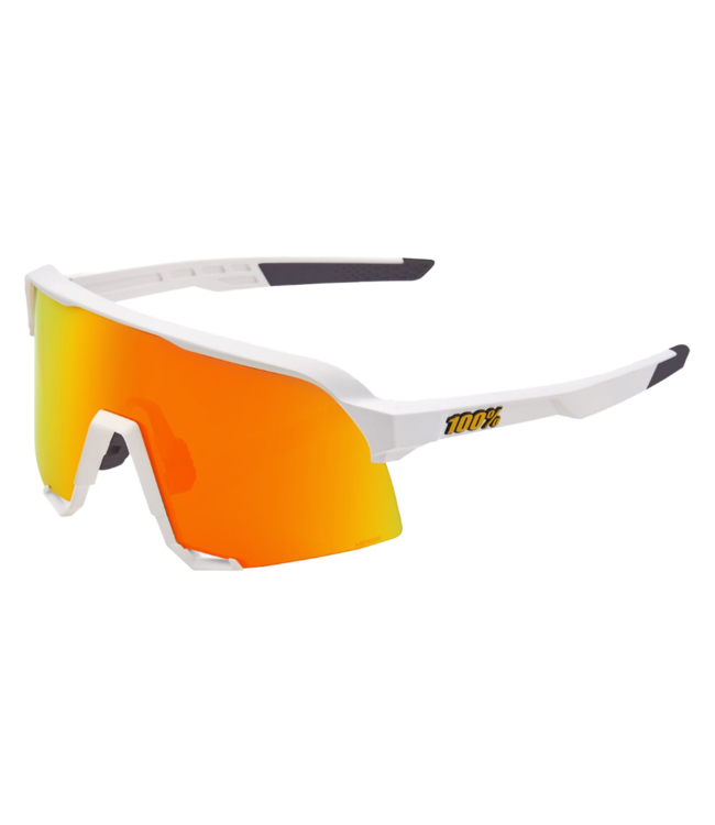 100% Speedcraft Soft Tact Off White Hiper Red Multilayer Mirror Lens Sunglasses