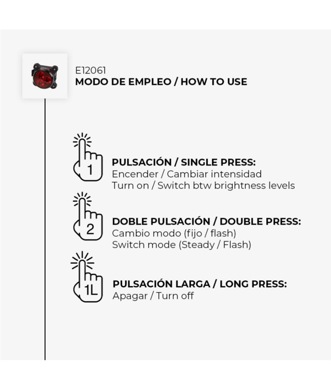 Rear Bike Light 20 Lumen - Lite