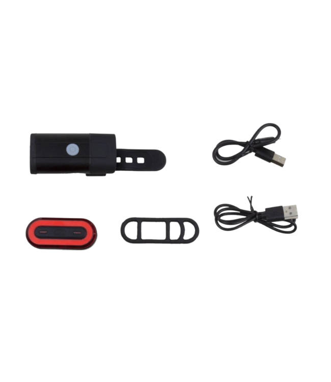 Pack Front & Rear Bike Light 400+40Lm - Focus