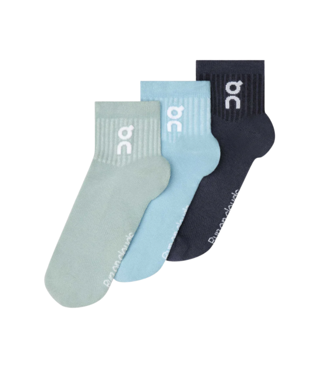 On Logo Sock Mid 3P U