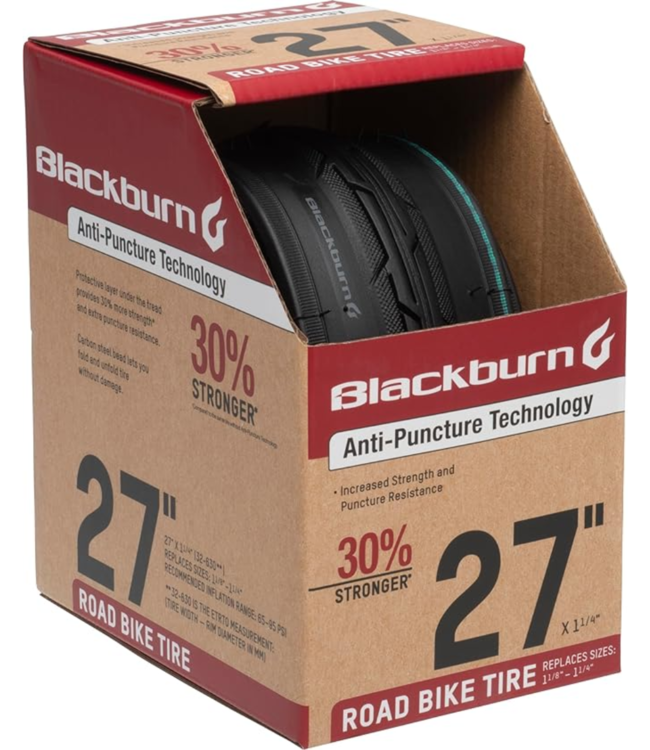 BLACKBURN Road 27x1 1/4 Black Tire