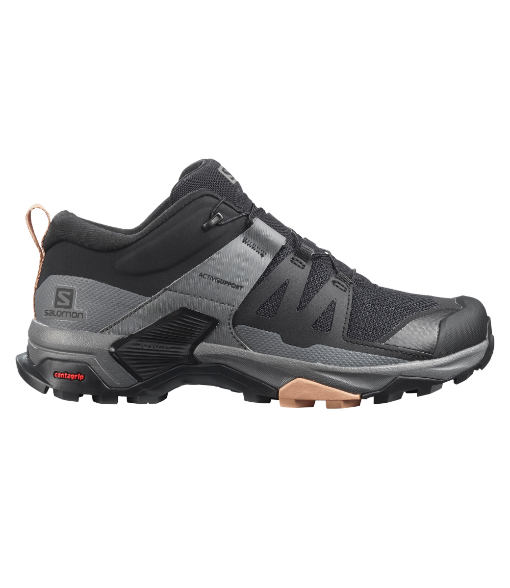 スニーカー Salomon X Ultra 4 W Black Quiet Shade Sirocco Salomon X Ultra 4 Women's Black/Quiet Shade/Sirocco 5.5 B