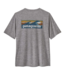 PATAGONIA M's Cap Cool Daily Graphic Shirt - Waters Boardshort Logo Abalone Blue: Feather Grey XL