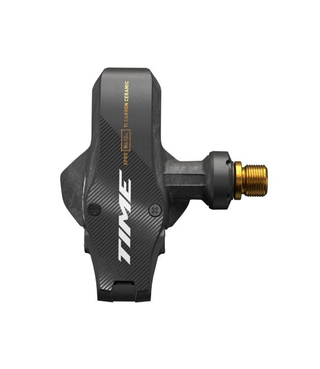 XPRO 12SL Pedals - Single Sided Clipless, Carbon, 9/16", Carbon/Gold, QF 53, B1