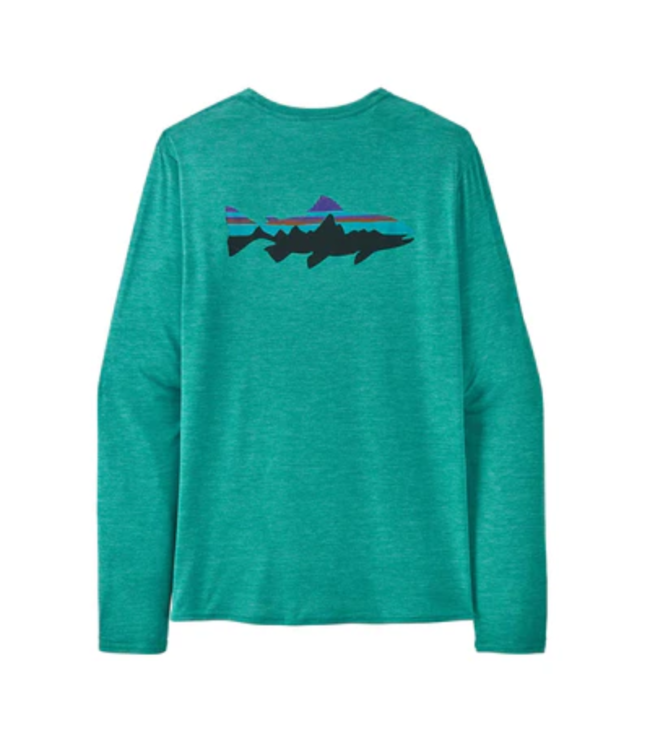 PATAGONIA Men's Long-Sleeved Capilene Cool Daily Graphic Shirt - Waters