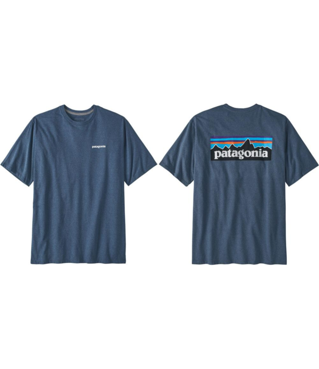 PATAGONIA M's P-6 Logo Responsibili-Tee Utility Blue S