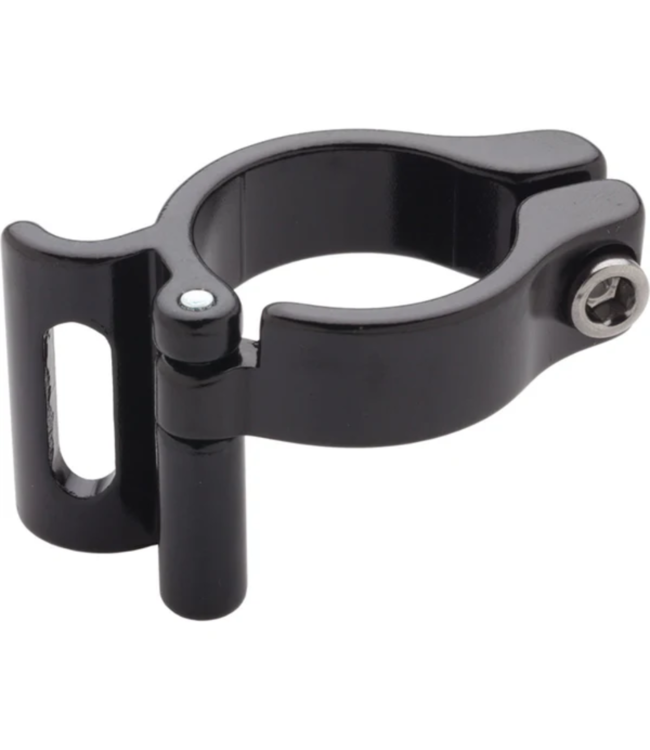 Braze-on Adaptor Clamp 28.6mm Slotted Black