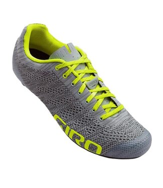 Giro Giro Empire E70 Knit Cycling Shoes Men's Grey Heather/Highlight Yellow 44