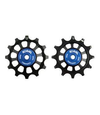 Kogel 12/12T Hybrid Ceramic Pulley Set Shim 11 Road Black