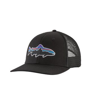PATAGONIA Patagonia Fitz Roy Trout Black All Trucker Hat PATAGONIA Patagonia Fitz Roy Trout Black All Trucker Hat