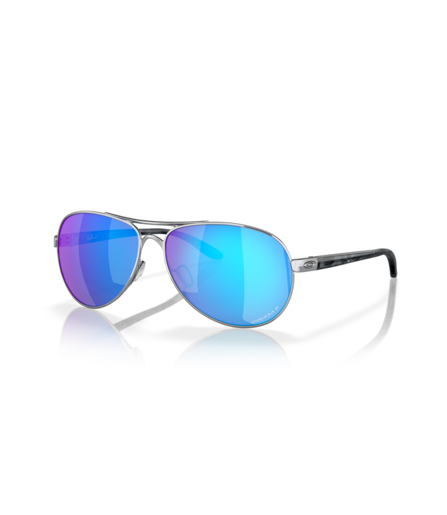 OAKLEY Oakley Feedback Polished Chrome Prizm Sapphire Polarized Sunglasses