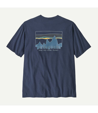 PATAGONIA M's '73 Skyline Organic T-Shirt New Navy L