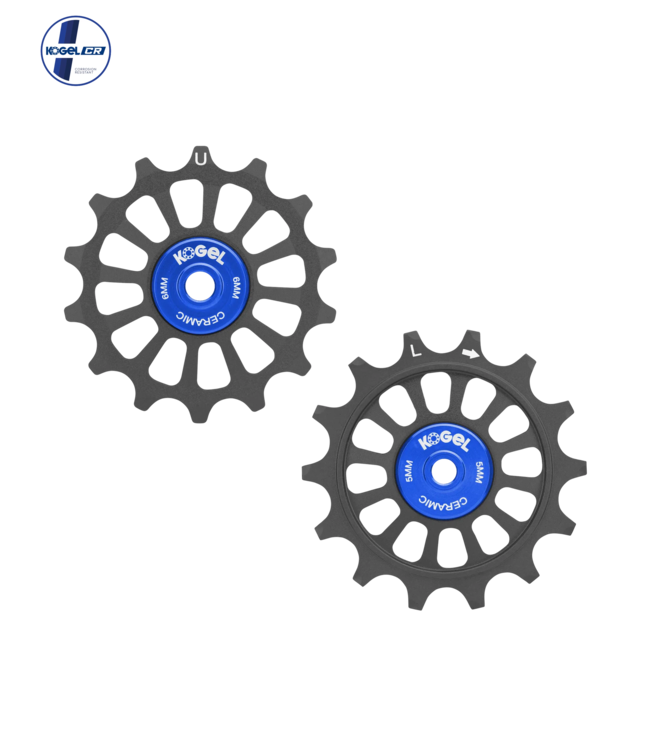 Kogel 14/14T Hybrid Ceramic Pulley Set SRAM 12, Cross - Blk