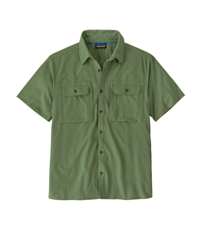 PATAGONIA Patagonia M's L/S Self Guided Sun Shirt Terrain Green L