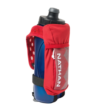 NATHAN Nathan Quick Squeeze 22oz Handheld Ribbon Red/White