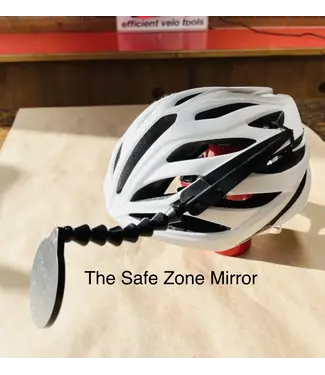 EVT MIRROR EFFICIENT VELO TOOLS SAFE ZONE HELMET MIRROR BK
