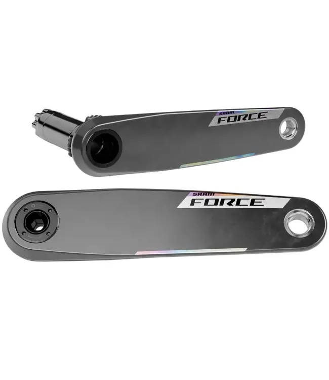 SRAM SRAM, Force E1 Crank Arm Assembly, Crank Arm, 165mm, DUB, BCD: Direct Mount SRAM 8 Bolt, Black