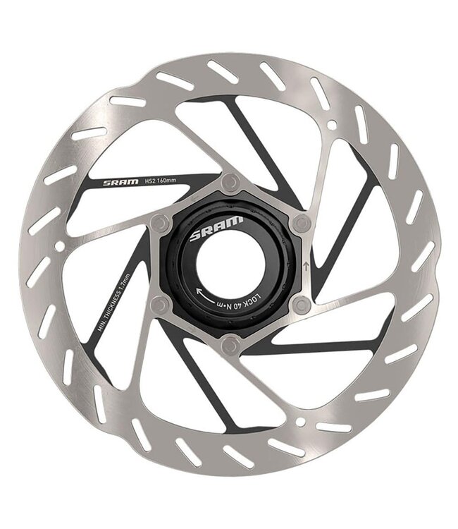 SRAM Sram ROTOR CNTRLN 2P CL 180MM BLK ROUNDED LR
