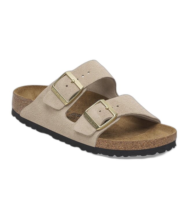 BIRKENSTOCK Arizona Suede Leather - Sandcastle Narrow 39