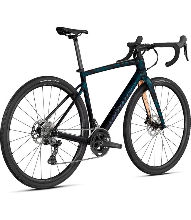 SPECIALIZED Specialized Diverge Sport Carbon Gloss Forest Green/Ice Papaya/Chrome/Wild Ferns 52