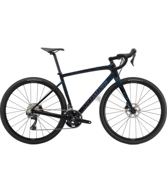 SPECIALIZED Specialized Diverge Sport Carbon Gloss Forest Green/Ice Papaya/Chrome/Wild Ferns 52