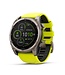 GARMIN Garmin fēnix 8 – 51 mm, Solar Sapphire, Titanium with Amp Yellow/Graphite Silicone Band