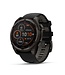 GARMIN Garmin fēnix 8 – 51 mm, Solar Sapphire, Titanium with Amp Yellow/Graphite Silicone Band
