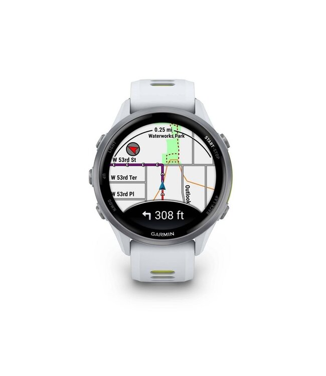 GARMIN Garmin Forerunner® 970 Titanium with Whitestone Case and Whitestone/Translucent Amp Yellow Band