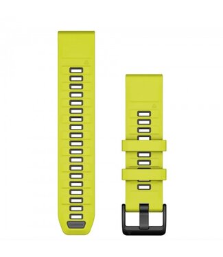GARMIN Garmin QuickFit® 22 Watch Bands QuickFit® 22 Watch Bands, Amp Yellow/Graphite Silicone