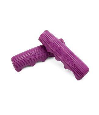 ELECTRA Electra Finger Groove Long Purple Grips
