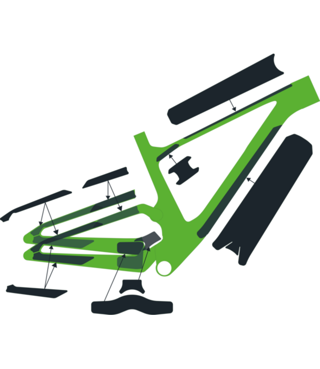 Syncros Spark Frame Protection kit Clear Gloss