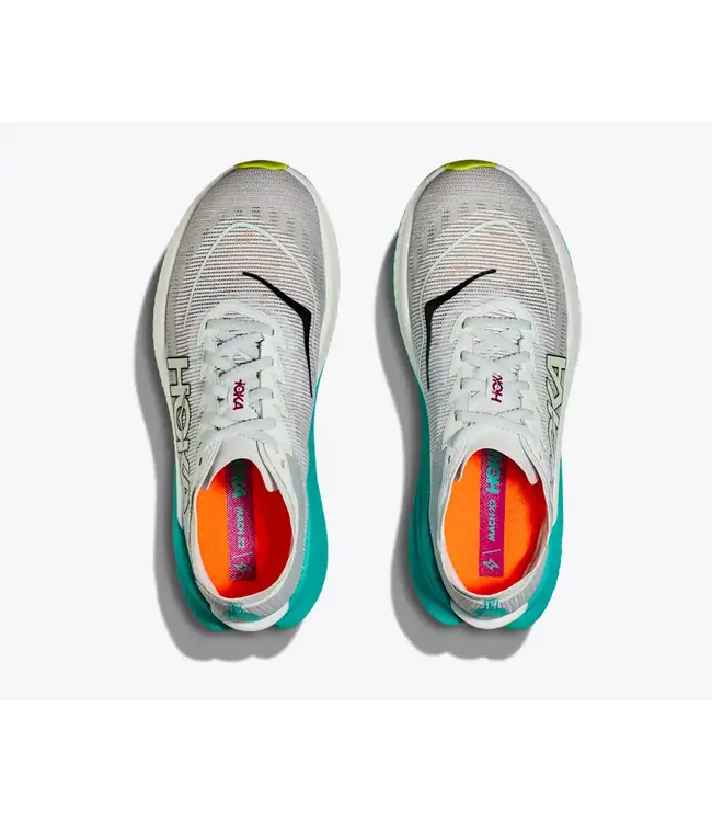 HOKA W MACH X 2 FROST / ELECTRIC AQUA 07.5B
