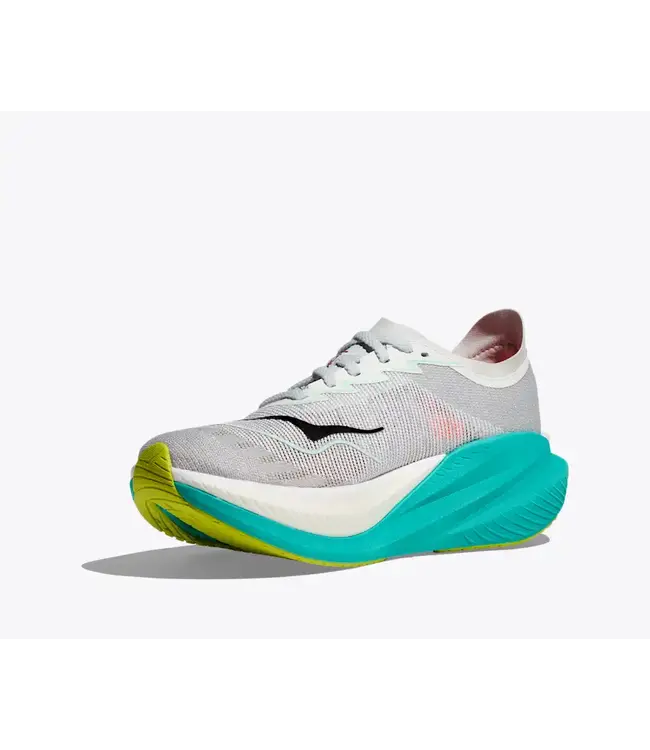 HOKA W MACH X 2 FROST / ELECTRIC AQUA 07.5B