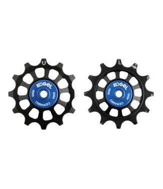 Kogel 12/12T Hybrid Ceramic Pulley Set Shim 11 Road Black