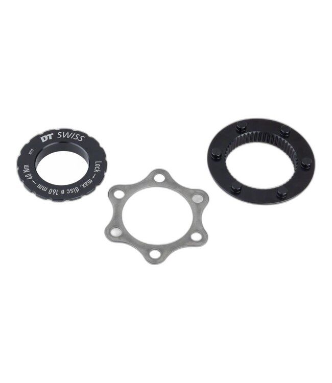 DT Swiss Disc Brake Adaptor - Centerlock/6-Bolt, QR/12mm