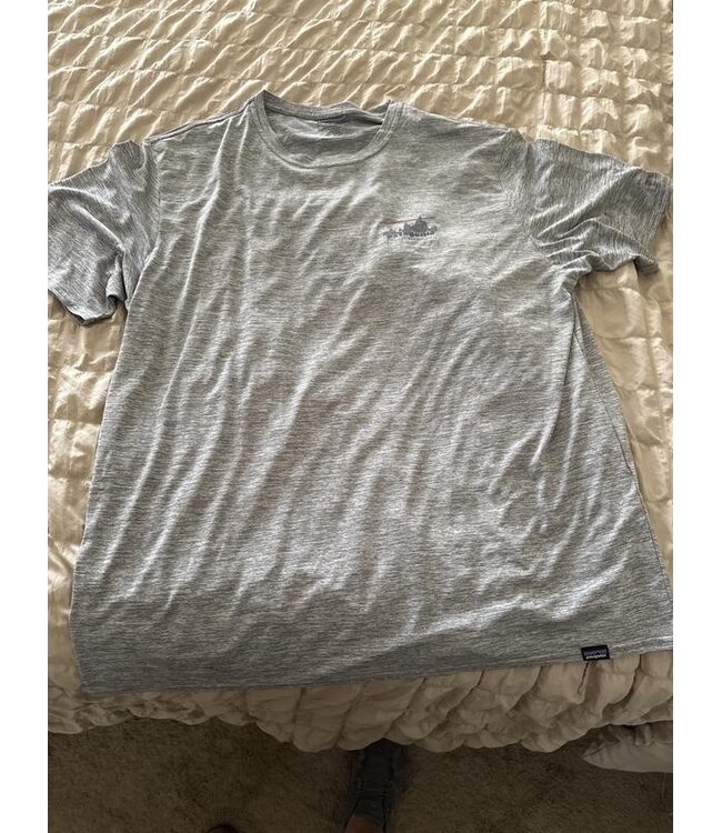 PATAGONIA M's Cap Cool Daily Graphic Shirt '73 Text Logo: Black XL