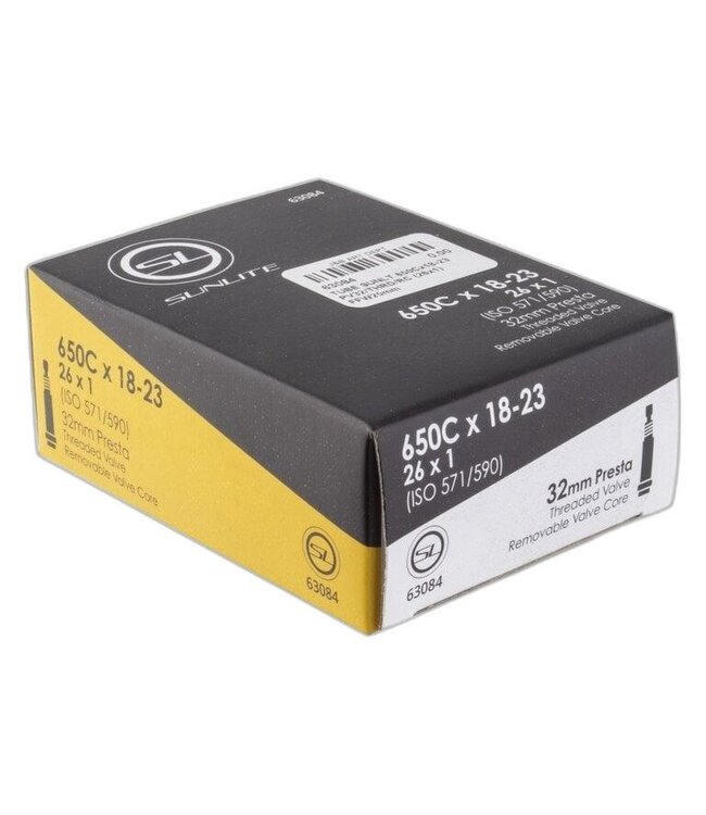 TUBE SUNLT 650Cx18-23 PV32/THRD/RC (26x1) FFW25mm